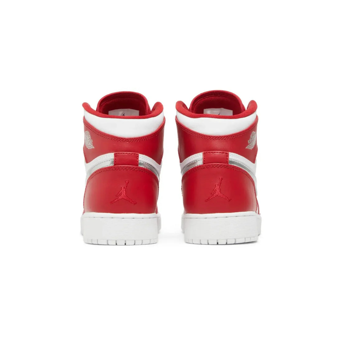 Air Jordan 1 Retro High Silver White Red Metallic